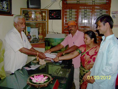 HJS members submitting Memorandum at Kuduru